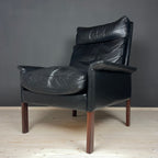 Set of Lounge Chair & Ottoman Mod. 500 attributed to Hans Olsen for Vatne Møbler, Denmark, 1960s