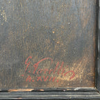 Antique painting Portrait "Man in a suit", plywood, oil, unknown artist, Italy, late 19th century.