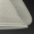 Carlo Nason Murano Glass Pendant Lamp: Mazzega Italian Lighting, 1960s