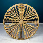 Vintage bamboo coffee table, Italy 1960s