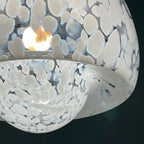 Vintage Murano Glass Mushroom Pendant Lamp: Carlo Nason Mazzega, Italy 1960s