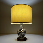 Vintage silver table lamp Man and Women by Ottaviani, Italy 1970s