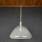 Carlo Nason Murano Glass Pendant Lamp - Mazzega Italian Lighting 1960s