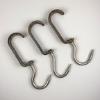 Vintage Iron Steel Butchers Hook, Austria 1970s