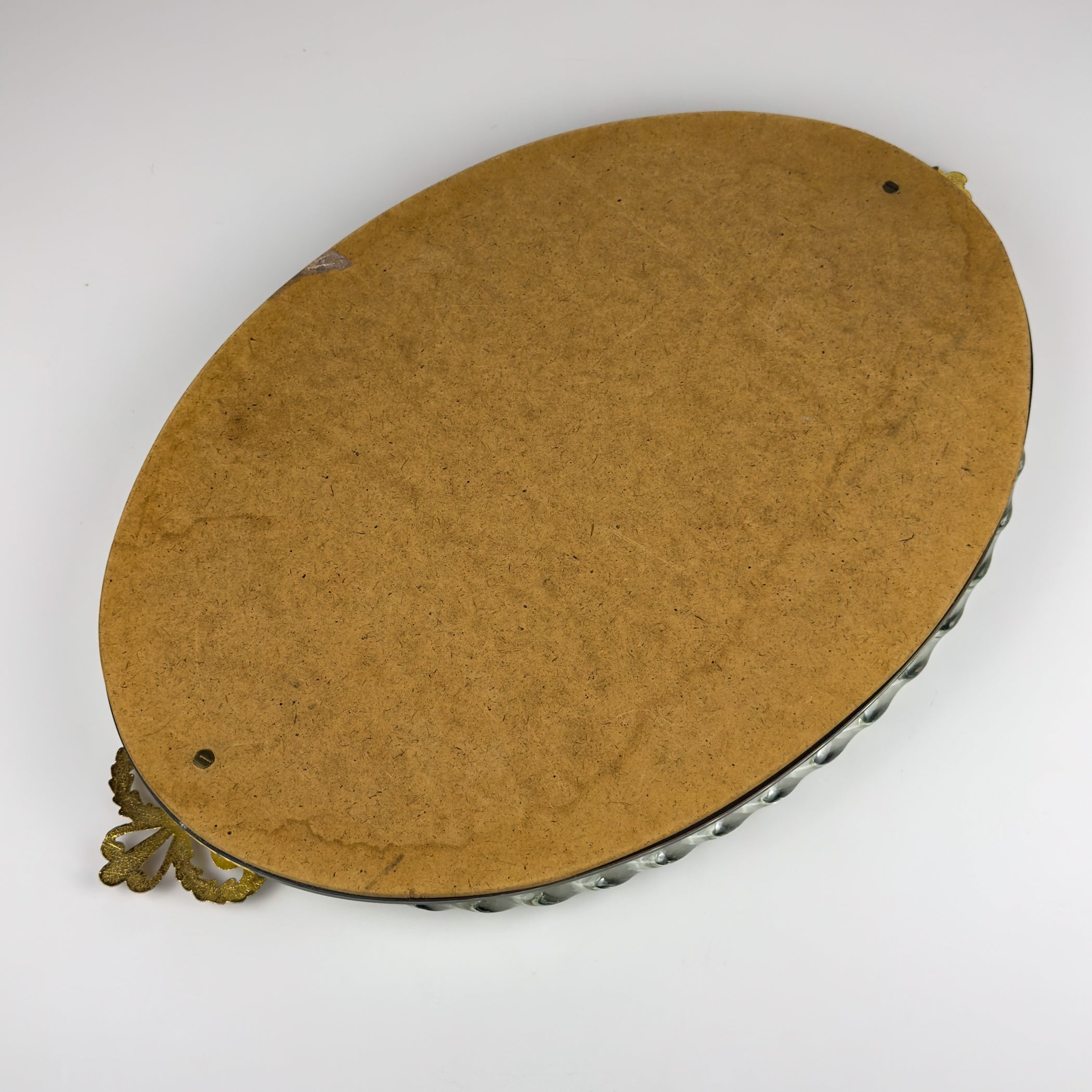 Vintage Venetian glass Mirror Tray, Italy 1950s