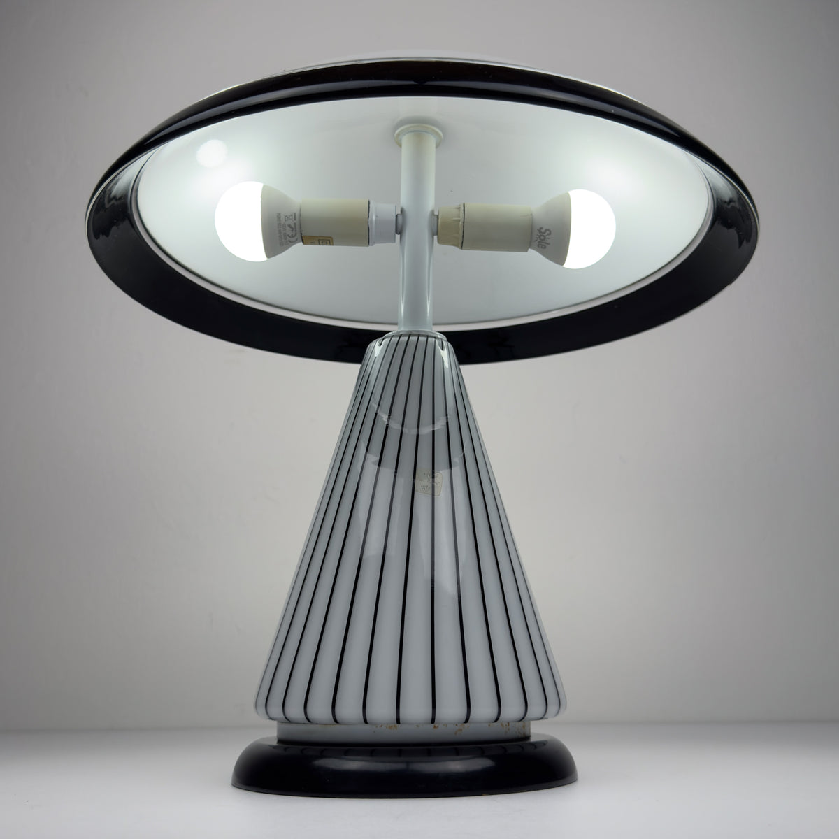 Original vintage murano table lamp by Zonca, Italy 1980s