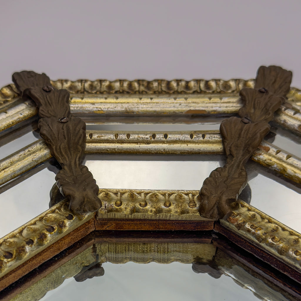 Vintage Octagonal Murano Mirror, Italy 1950s