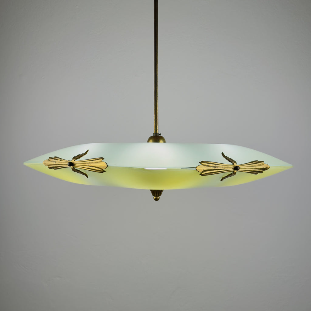 Art Deco Vintage Chandelier, Italy 1930s