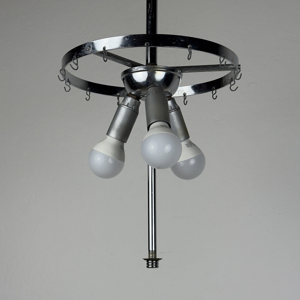 Vintage murano glass chandelier Tronchi by Toni Zuccheri for Venini, Italy 1960s
