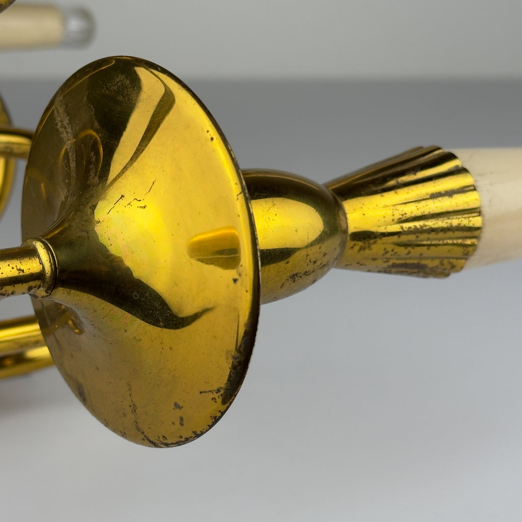 Vintage brass wall lamp by Stilnovo, Italy, 1950s