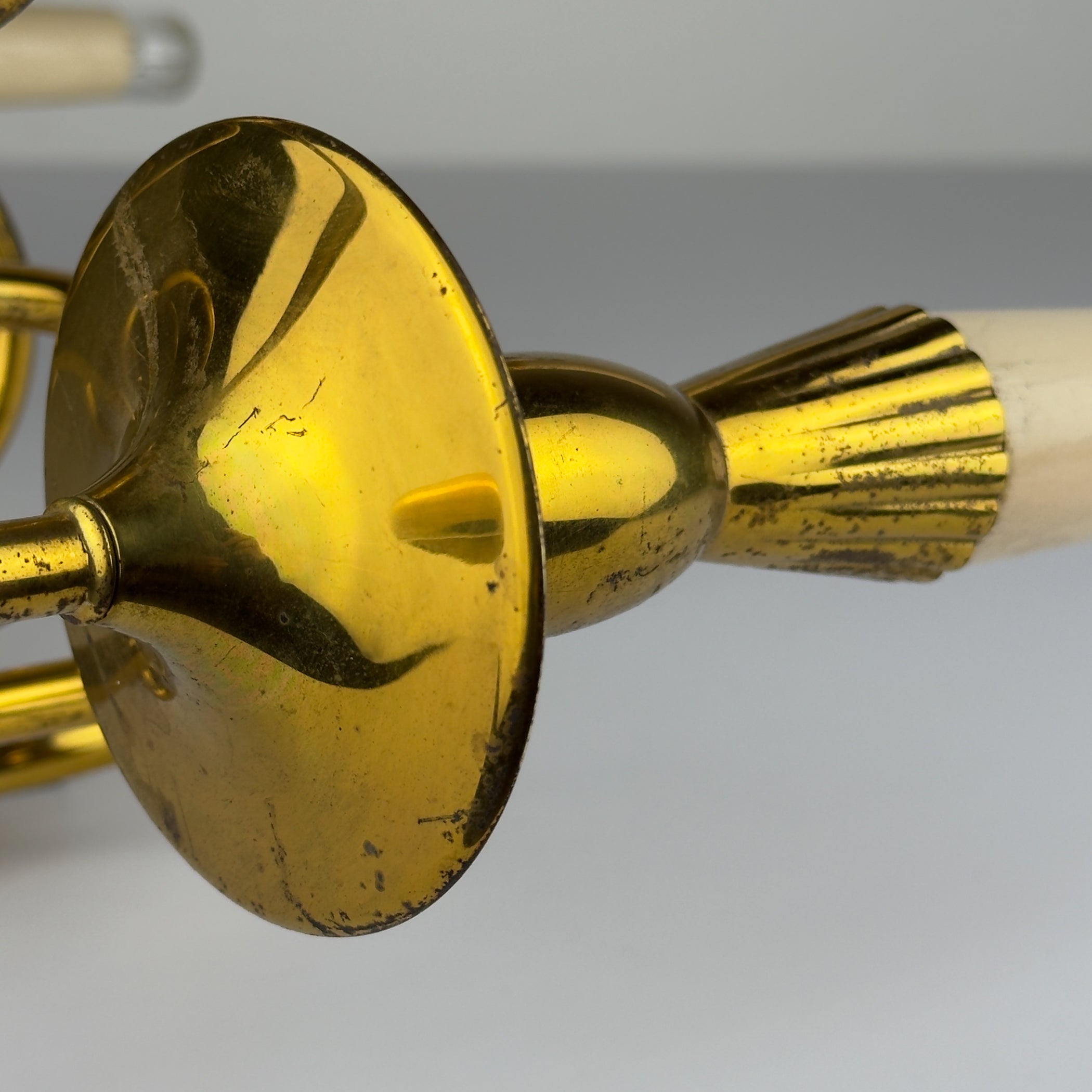 Vintage brass wall lamp by Stilnovo, Italy, 1950s