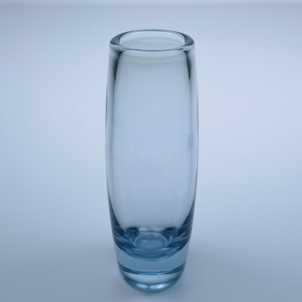 Original blue glass vase by Per Lütken for Holmegaard, Denmark, 1960s