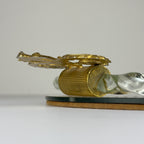 Vintage Venetian glass Mirror Tray, Italy 1950s