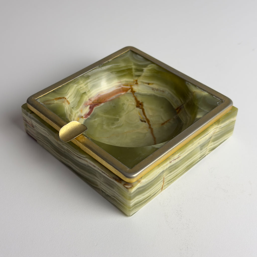 Vintage onyx ashtray, Italy, 1950s