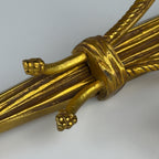 Large Bronze Wall Candle Sconce, France 1950s