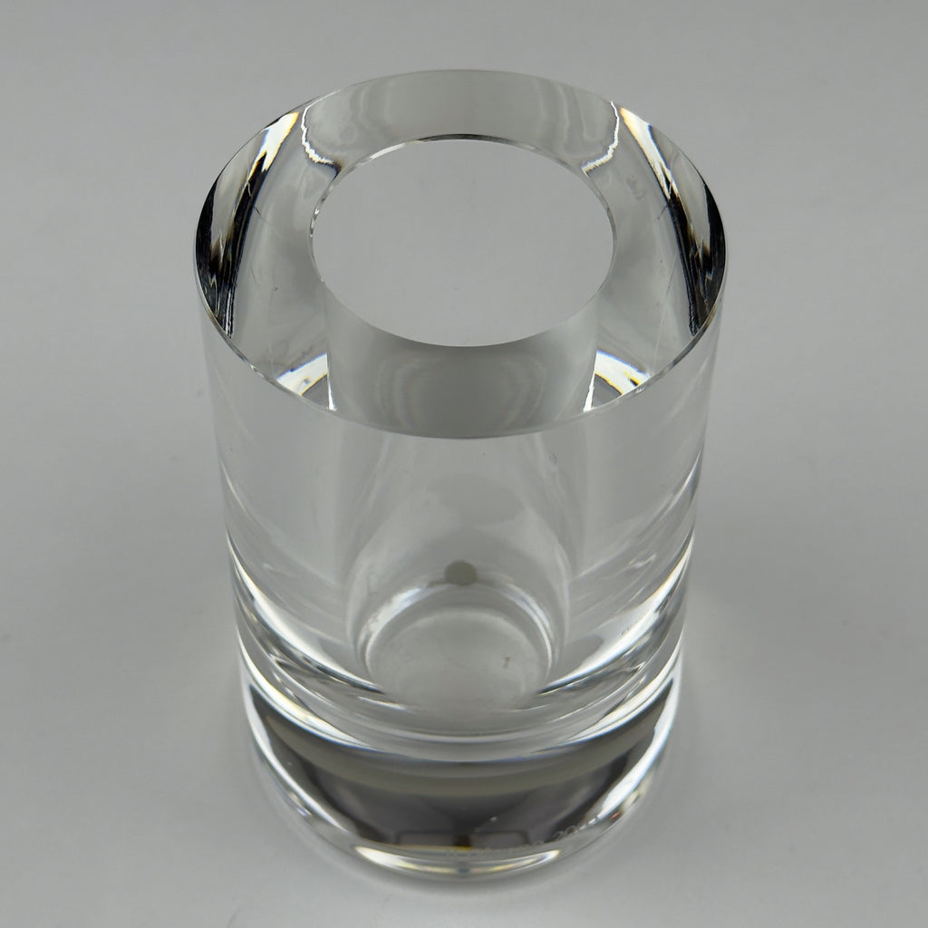 Mercedes-Benz Auto Rotonda Crystal Glass Vase by Il Giugno, 2003, Italian Design, 24% Lead Crystal