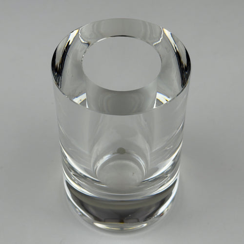 Mercedes-Benz Auto Rotonda Crystal Glass Vase by Il Giugno, 2003, Italian Design, 24% Lead Crystal