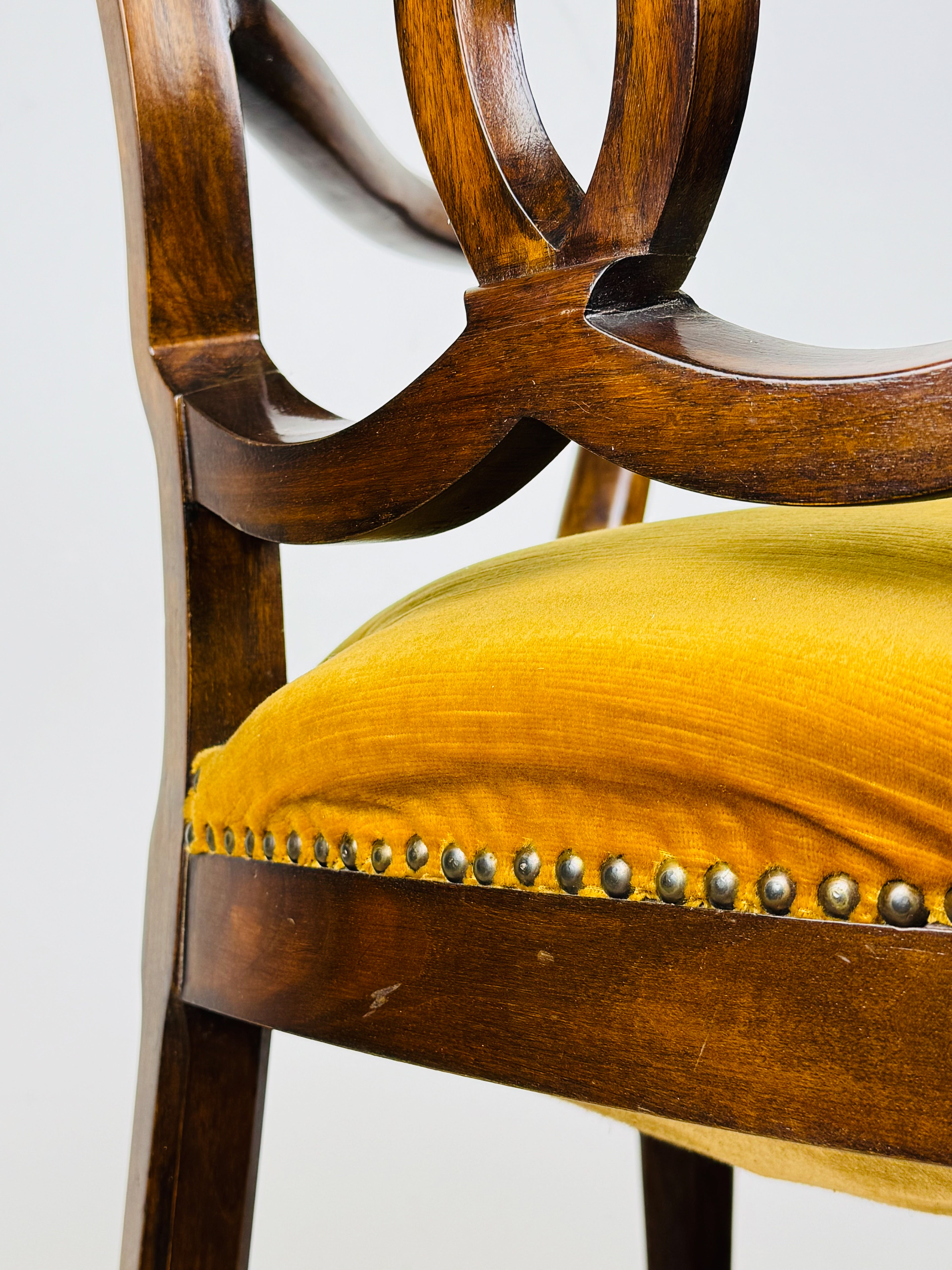 Vintage dining chair with arms, Italy 1950s