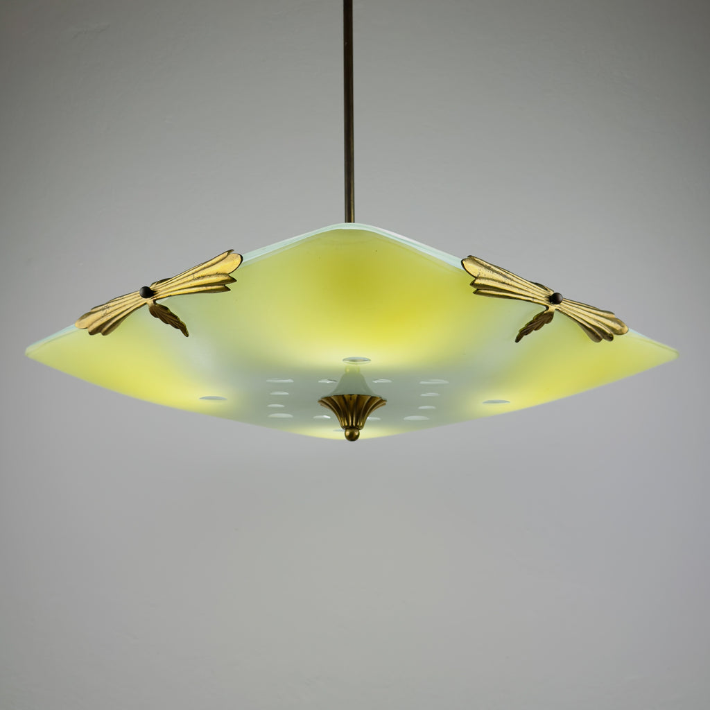 Art Deco Vintage Chandelier, Italy 1930s