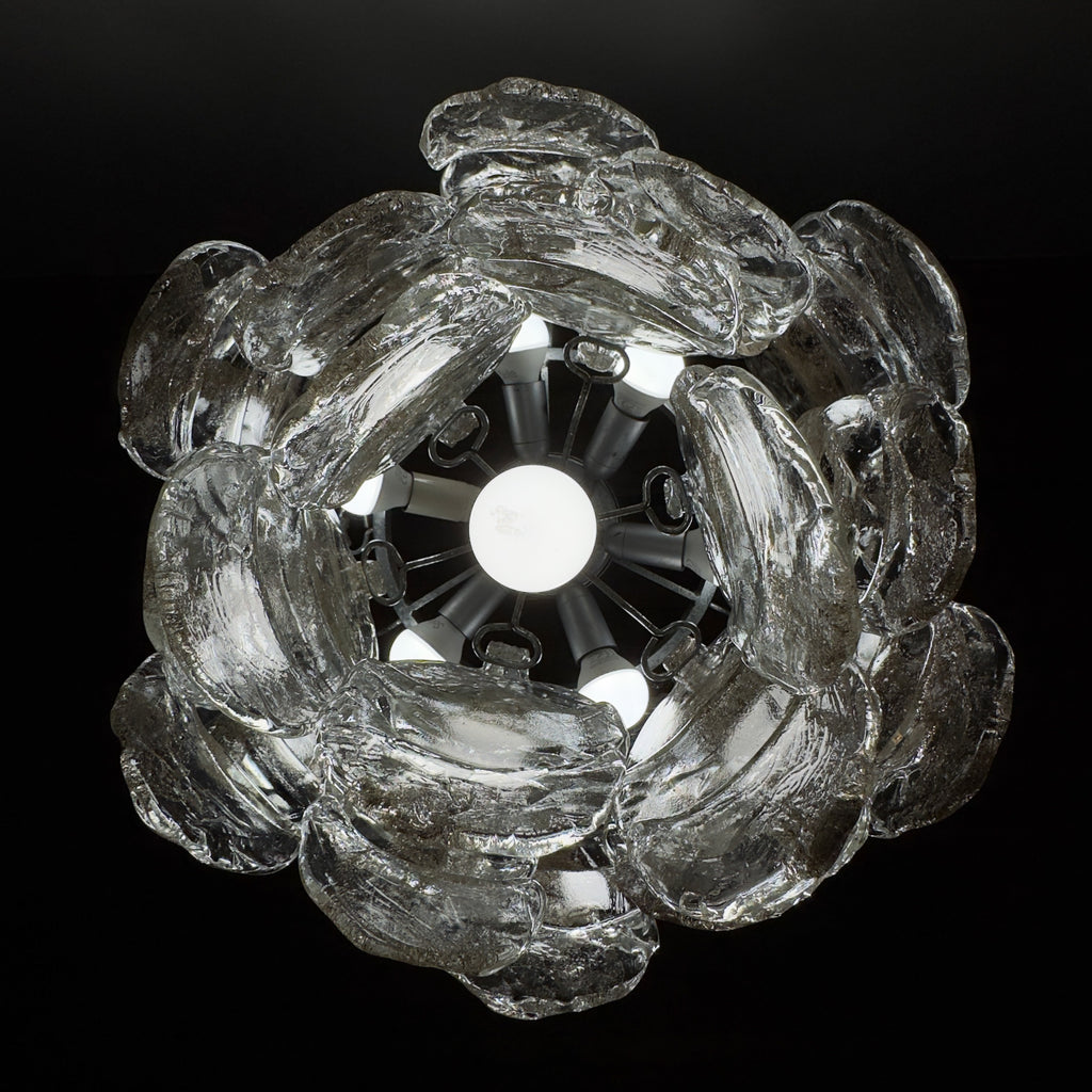 Vintage Murano chandelier by Mazzega, Italy 1970s