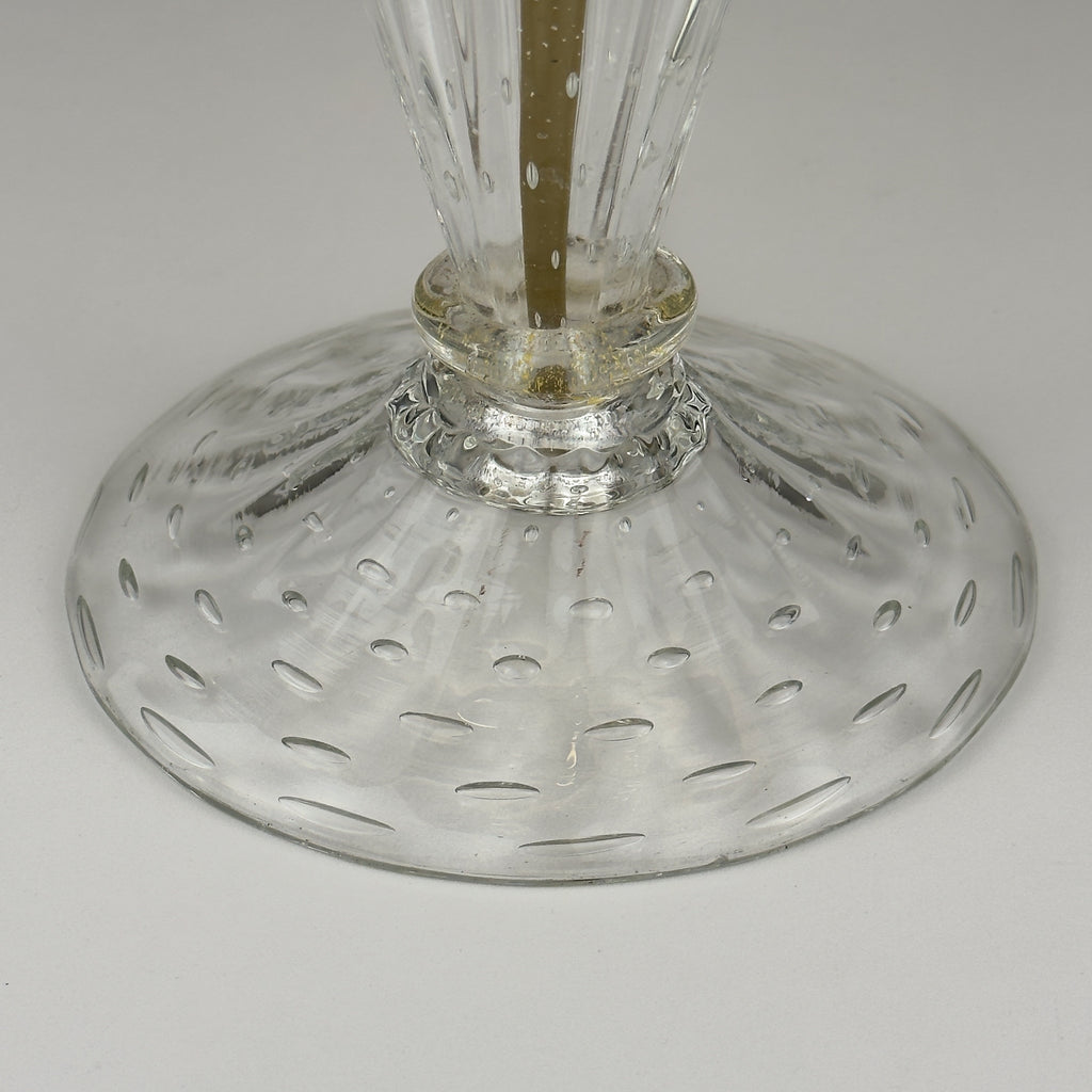 Original Murano glass table lamp by Barovier and Toso, Italy 1980s