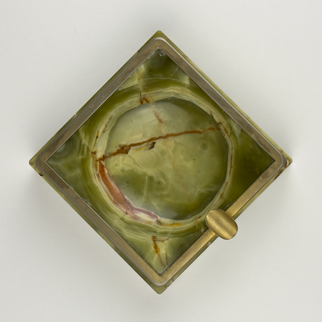 Vintage onyx ashtray, Italy, 1950s