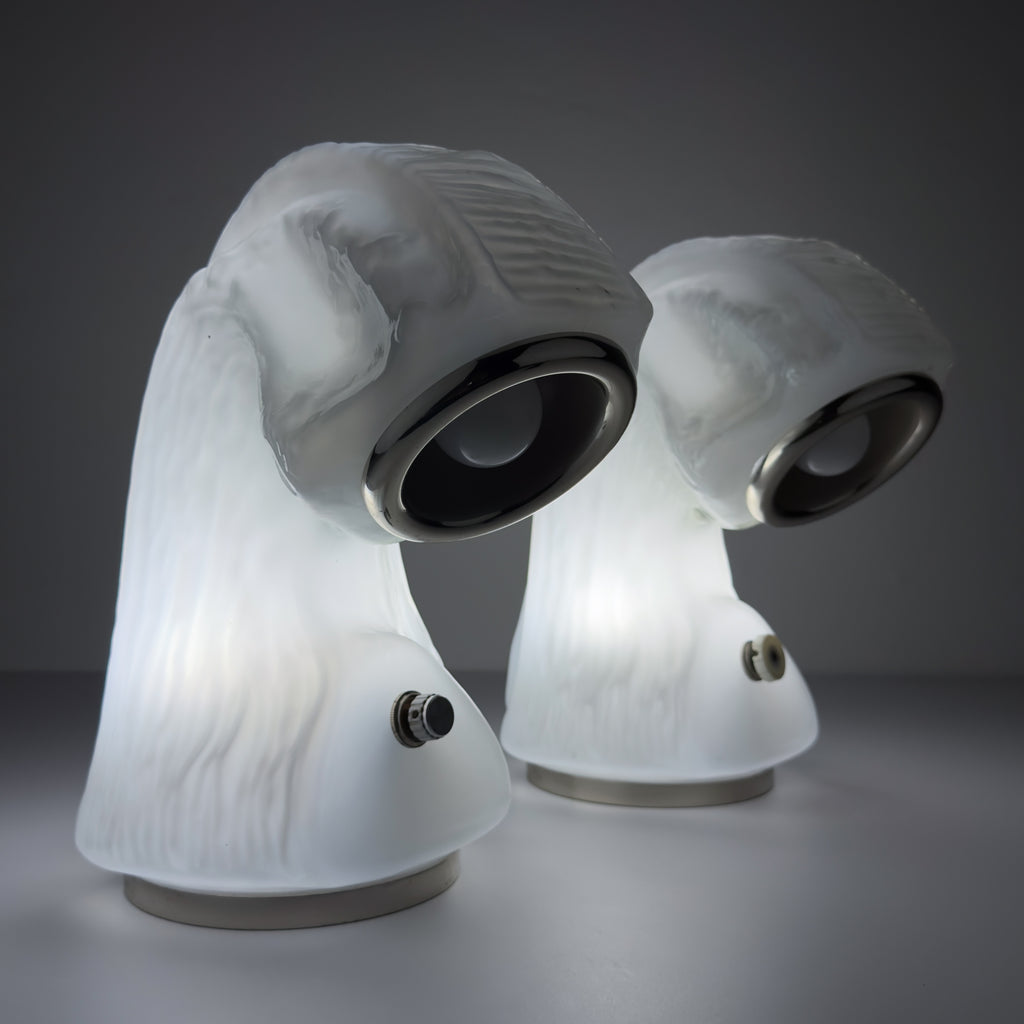 Table Lamp Osso by Carlo Nason for Mazzega, Italy 1970s, Set of 2