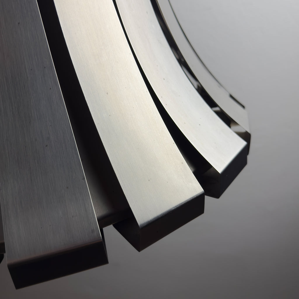 Vintage metal pendant lamp by Elio Martinelli for Martinelli Luce, Italy 1960s