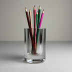 Mercedes-Benz Auto Rotonda Crystal Glass Vase by Il Giugno, 2003, Italian Design, 24% Lead Crystal