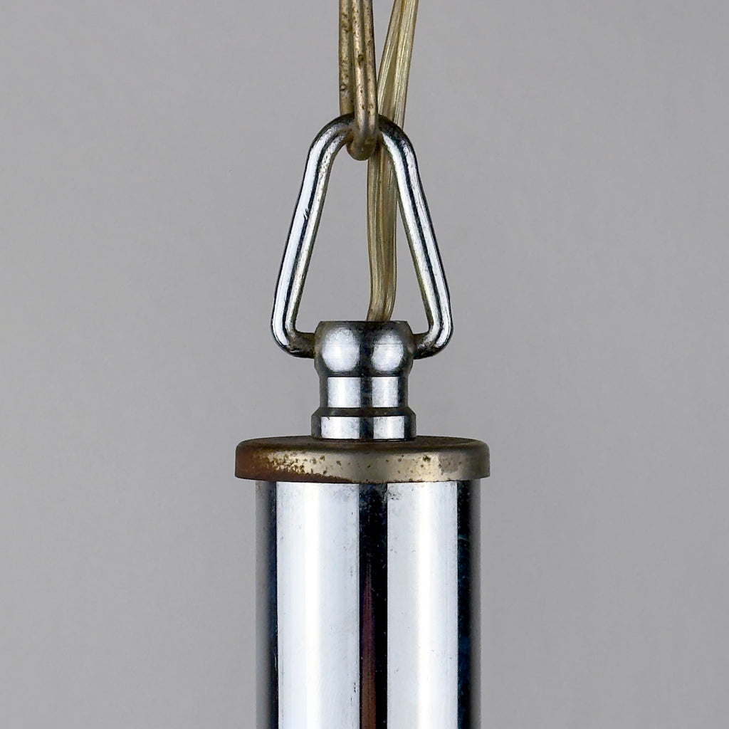 Vintage Murano sphere ball pendant lamp, Italy 1960s