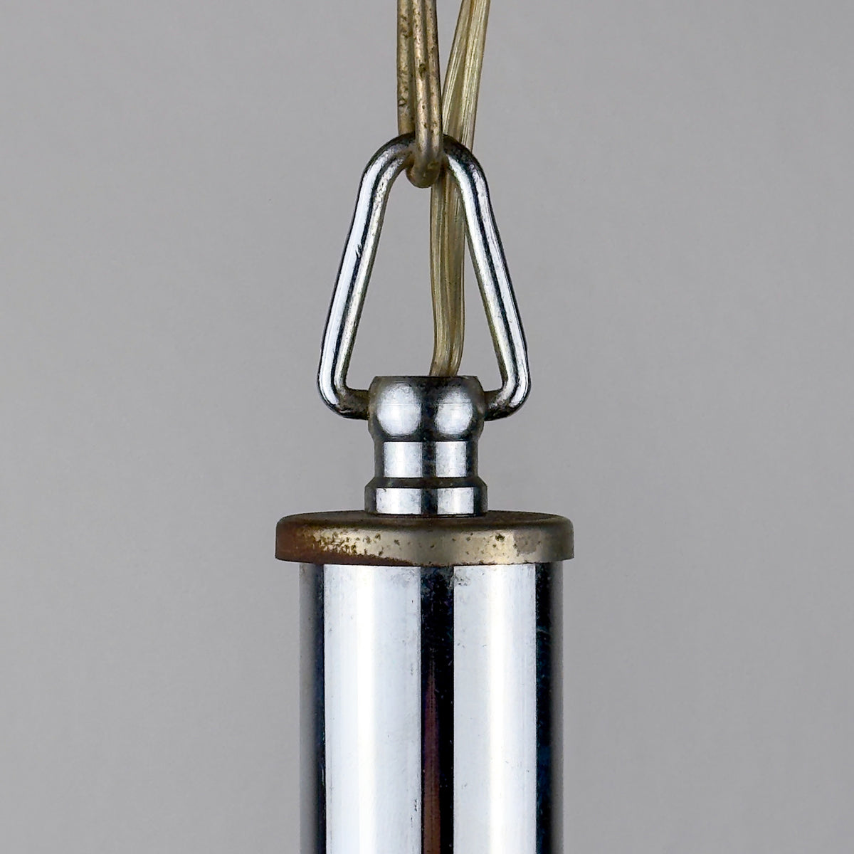 Vintage Murano sphere ball pendant lamp, Italy 1960s