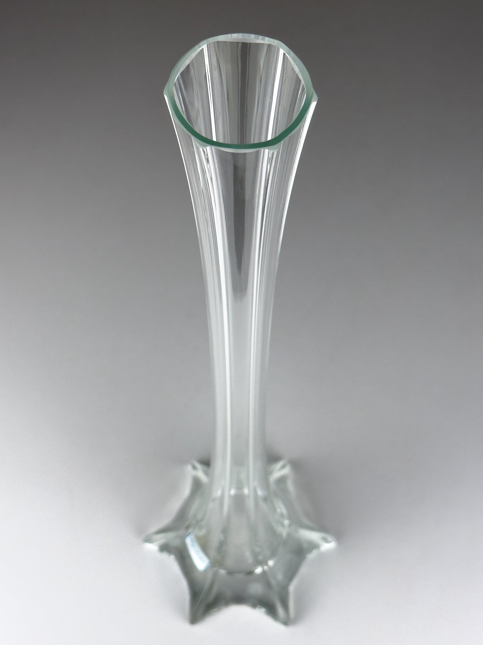 Large Crystal vase by Bohemia Crystalex, Czech Republic, 1990s