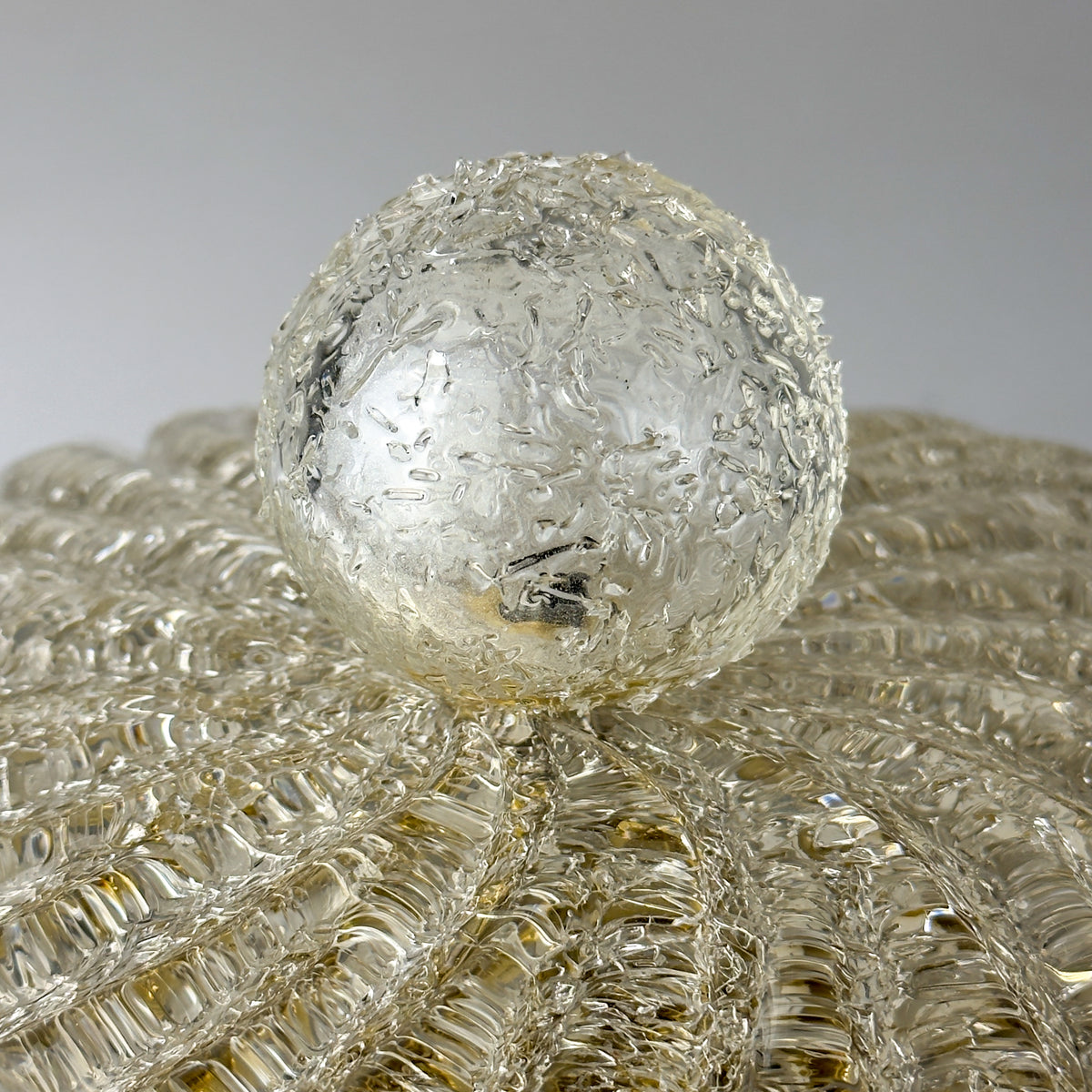 Vintage murano ceiling lamp, Italy 1980s