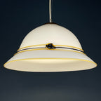 Vintage murano pendant lamp Italy 1970s Mid-century design