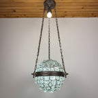 Antique chandelier on chains in Art Nouveau style, Austria, early 20th century