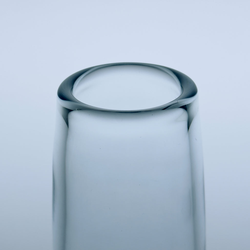Original blue glass vase by Per Lütken for Holmegaard, Denmark, 1960s