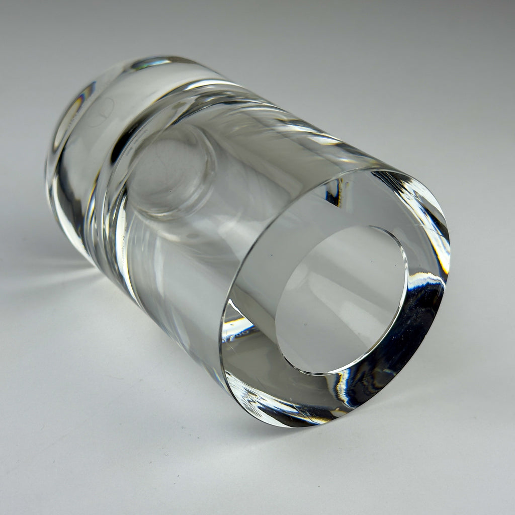 Mercedes-Benz Auto Rotonda Crystal Glass Vase by Il Giugno, 2003, Italian Design, 24% Lead Crystal