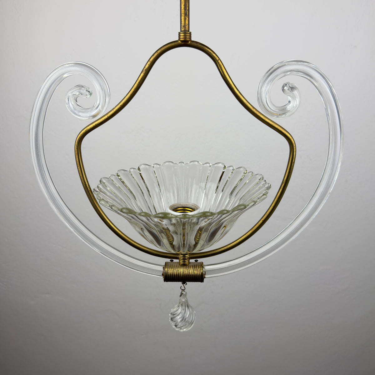 1930s Vintage Murano chandelier by Barovier & Toso, Italy
