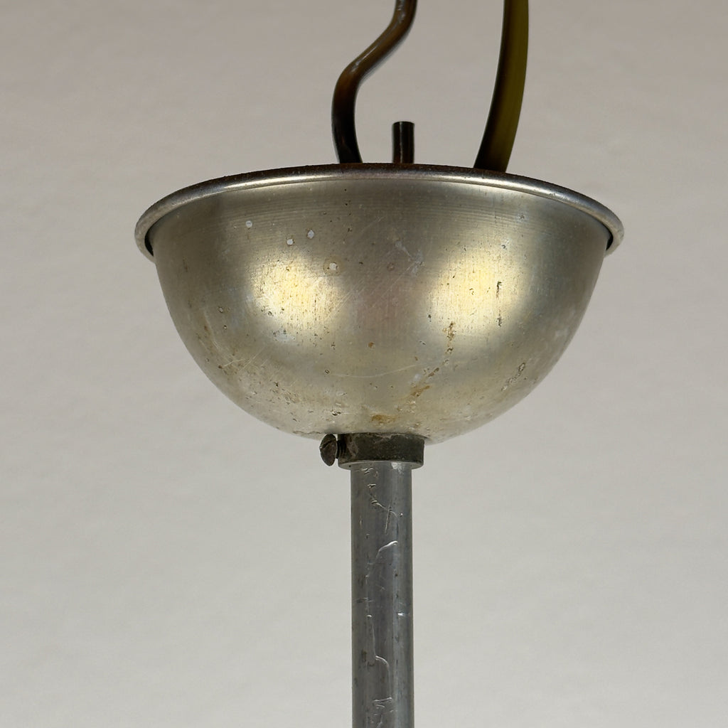 Vintage murano sphere ball pendant lamp Italy 1950s, Mid-century italian lighting