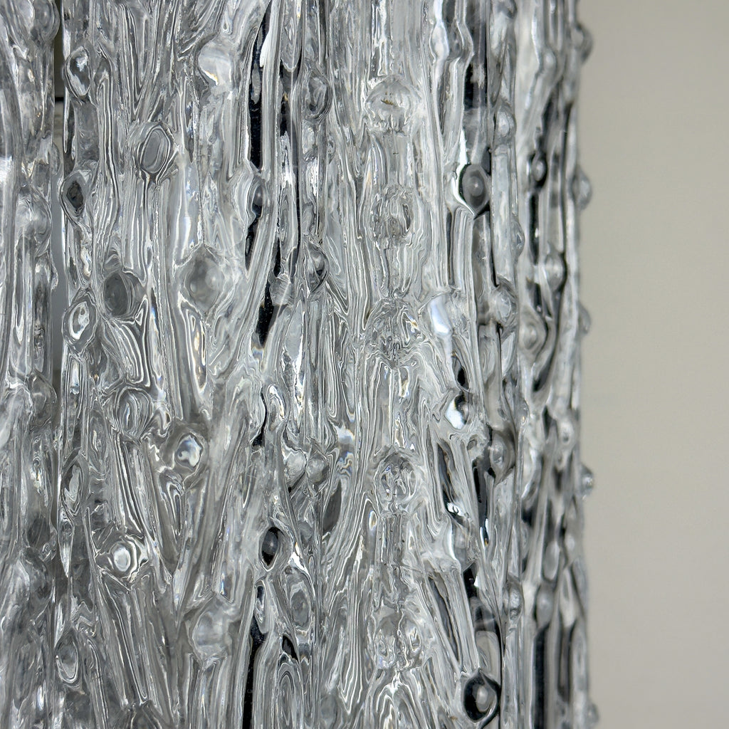 Vintage murano glass chandelier Tronchi by Toni Zuccheri for Venini, Italy 1960s