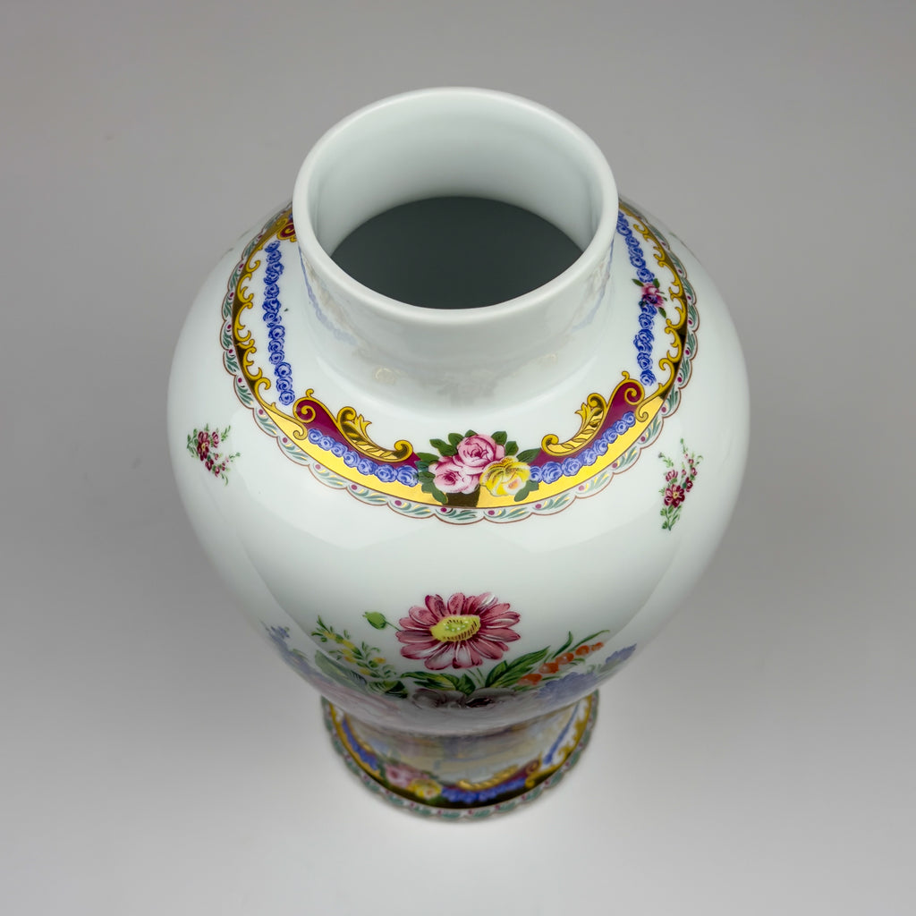Vintage porcelain ginger jar by Limoges, France, 1970s