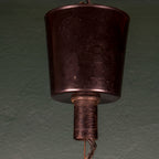 Vintage Swirl Murano Glass Pendant Lamp, Italy 1970s