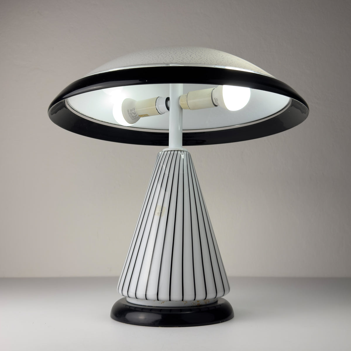 Original vintage murano table lamp by Zonca, Italy 1980s