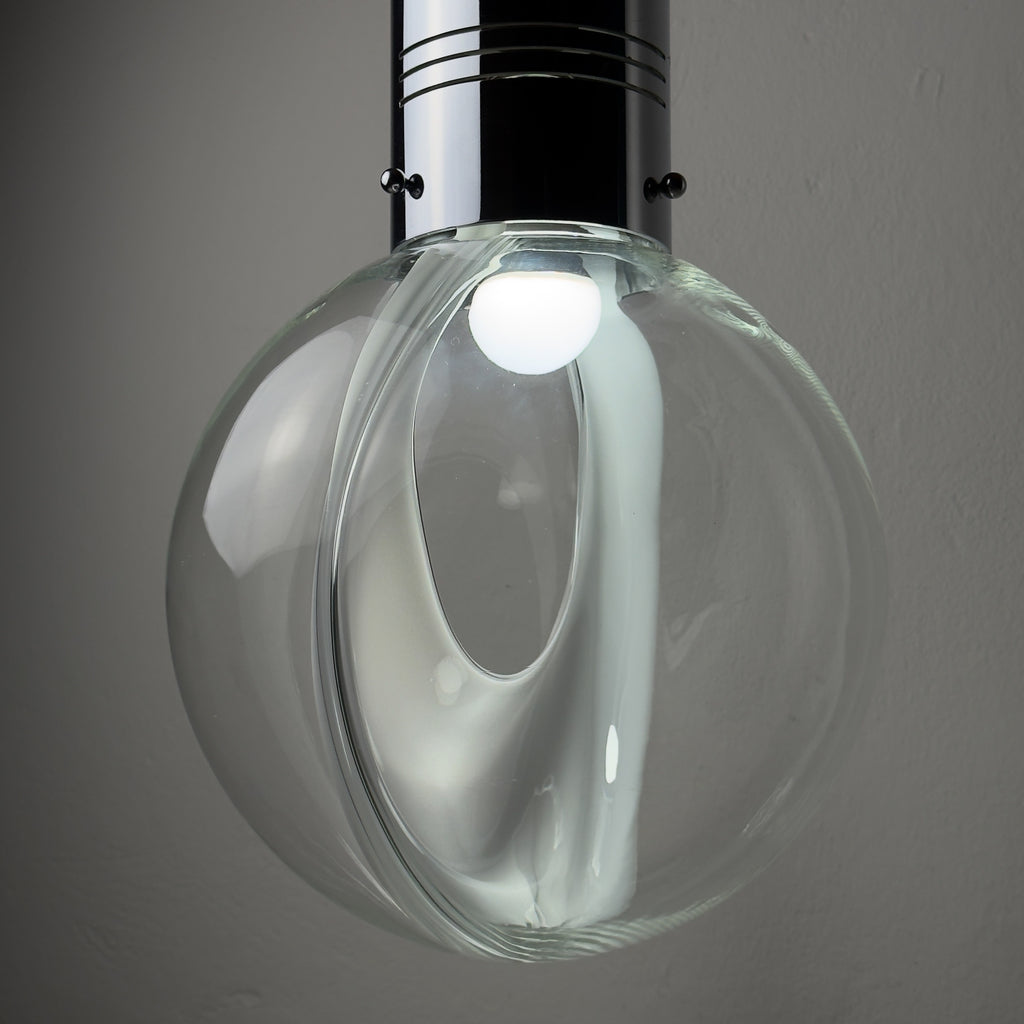Vintage pendant lamp Membrane by Toni Zuccheri for Venini, Italy 1960s