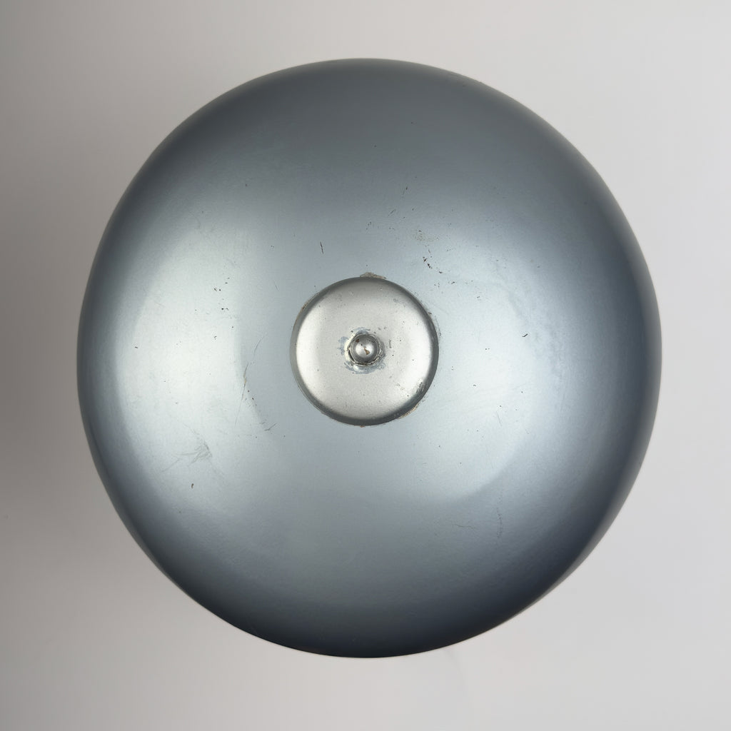 Grey industrial metal desk lamp Italy, 1960s