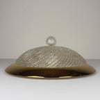 Vintage murano ceiling lamp, Italy 1980s