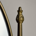 Vintage tabletop vanity mirror from brass, Italy, 1950s