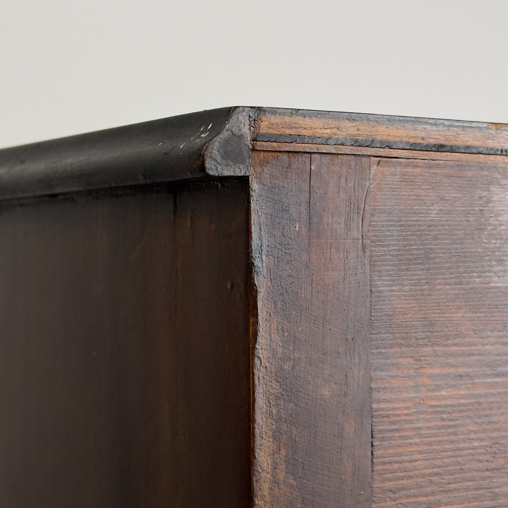 Vintage wood nightstand Italy 1970s