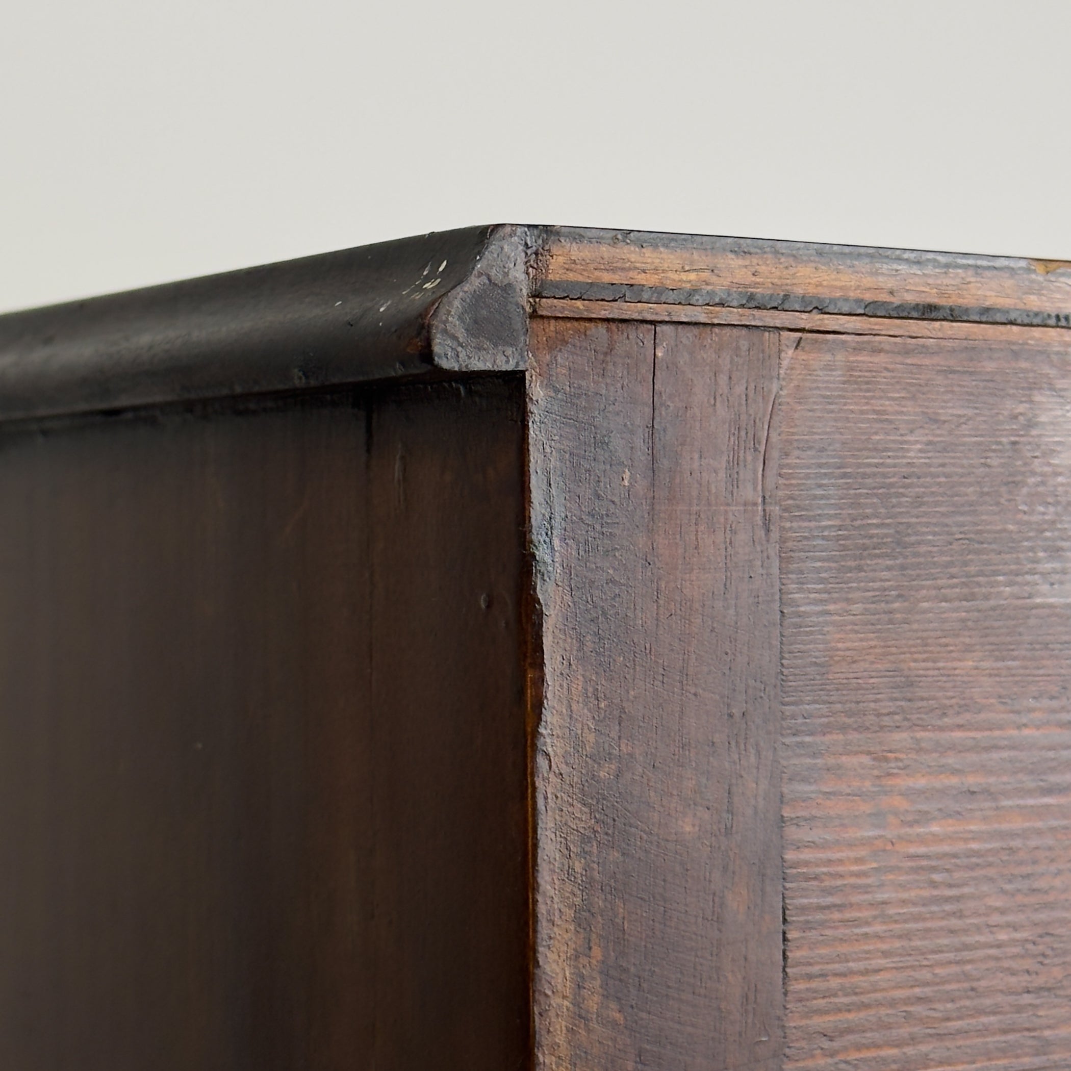Vintage wood nightstand Italy 1970s