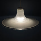 Mid-century large murano pendant lamp Italy 1970s Space age Retro lighting